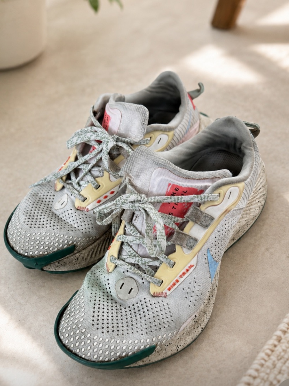 Nike Pegasus Trail Women's Light Gray Multicolor Running Sneakers